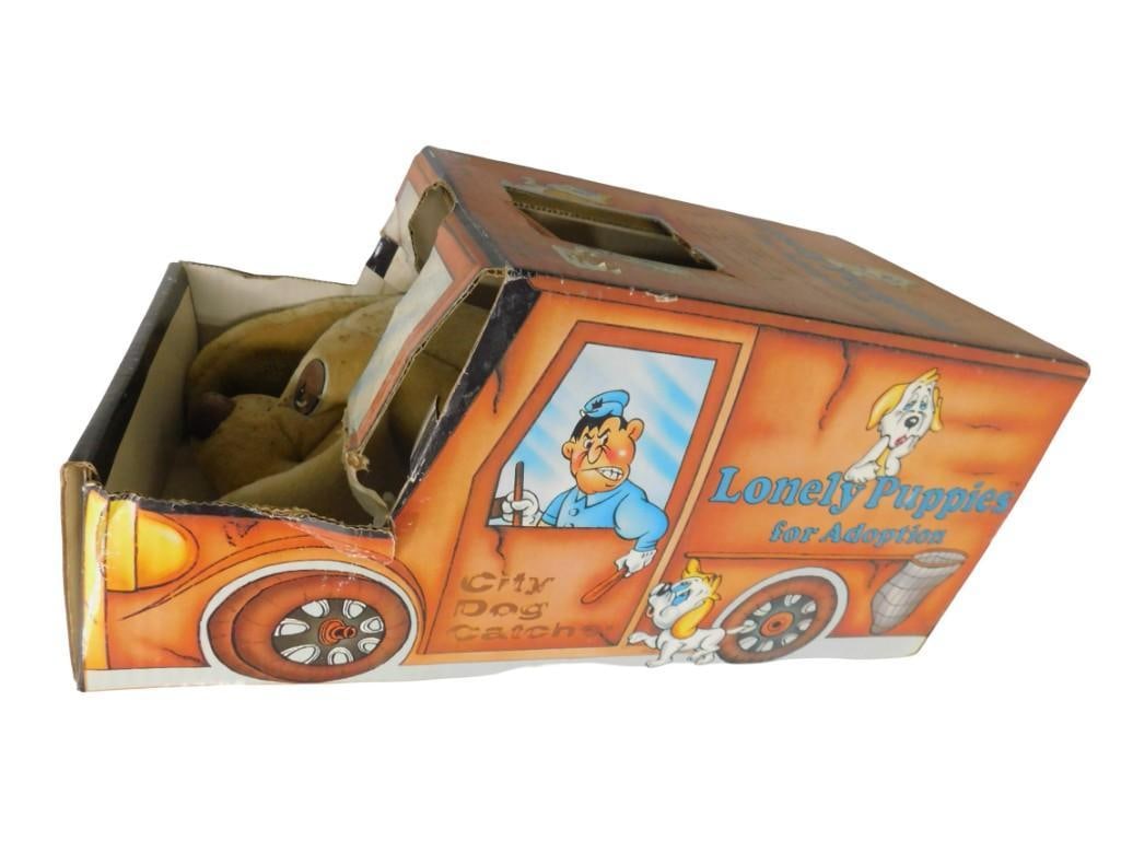 Vintage Lonely Puppies for Adoption Plush Dog in Original Box JRL 1985: Vintage Lonely Puppies for Adoption Plush Dog in Original Box JRL 1985 All pictures are considered part of the description and should be examined carefully by bidders. Live Auctioneers is now offering