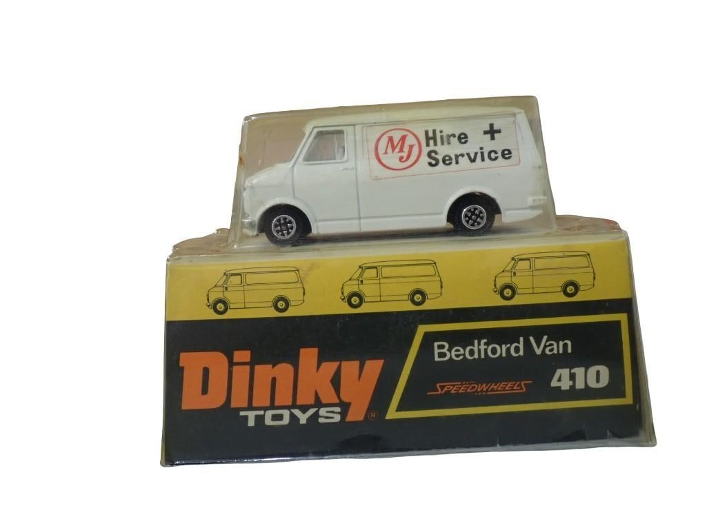 Dinky Toys Speedwheels Bedford Van 410 Die Cast Model in Original Package MJ Hire & Service (1 of 7)