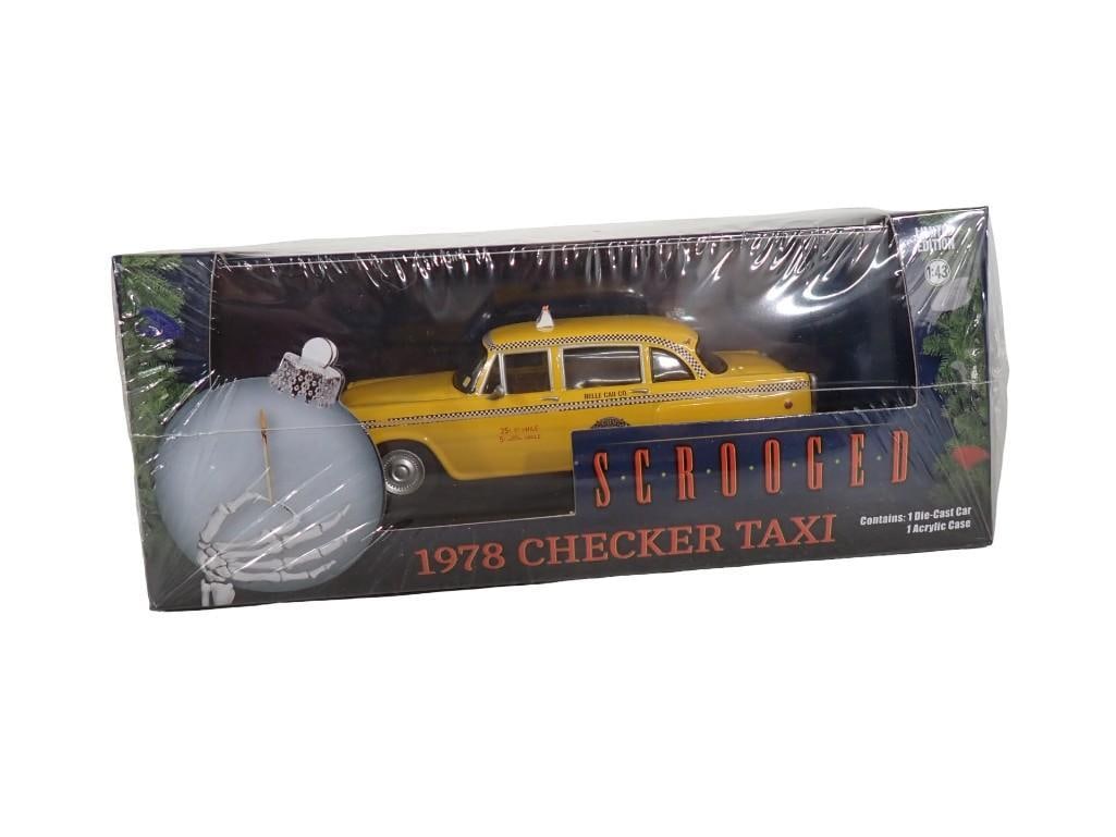 Greenlight Hollywood Scrooged 1978 Checker Taxi Cab Die Cast Model Car 1:43 Scale in Original (1 of 6)