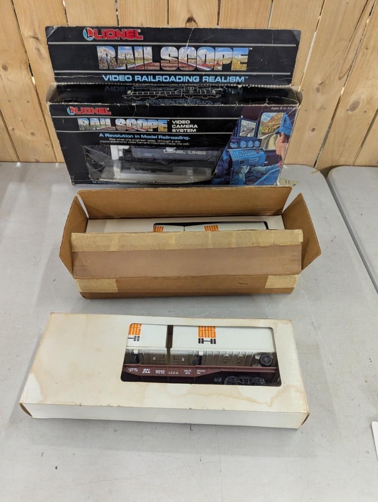 Lionel Rail Scope Video Camera System with Box and 2 Lionel 6-9212 O Gauge LCCA Seaboard Coast Line (1 of 13)