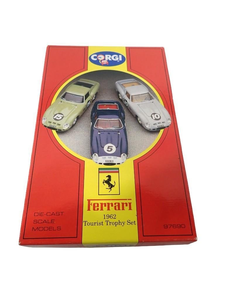 Corgi Ferrari 1962 Tourist Trophy Set 97690 incl 3 Die Cast Scale Model Cars in Original Box (1 of 7)