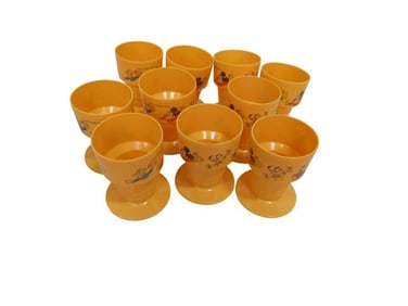 10 Vintage Disney Ice Cream Cone Sipping Cups Mickey Mouse, Donald Duck, Minnie Mouse