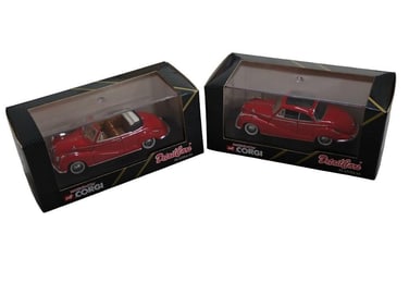 2 Corgi Detail Cars Die Cast Model Cars incl Art 244 BMW 502 Cabrio 96652 and Art 241 BMW 502 Coupe
