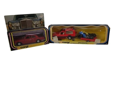 2 Corgi Die Cast Model Vehicles incl Rolls Royce Corniche 279 and Matra Rancho 25