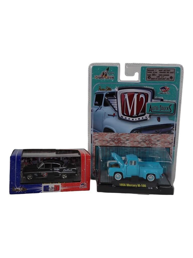 2 M2 Machines Die Cast Models incl Premium Edition Auto Drags 1954 Dodge Royal and Auto Trucks (1 of 12)
