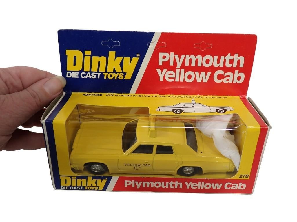 Vintage Dinky Toys #265 Plymouth Plaza Taxi Cab Toy Car