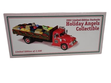 2002 Limited Edition Starbucks Holiday Angels Collectible Model Truck New in Box Limited Edition