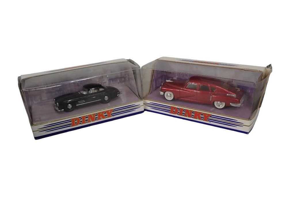 2 Matchbox Dinky Die Cast Model Cars incl 1948 Tucker Torpedo DY-11 and 1955 Mercedes Benz 300SL Gul: 2 Matchbox Dinky Diecast Model Cars incl 1948 Tucker Torpedo DY-11 and 1955 Mercedes Benz 300SL Gullwing DY-12B. Both in original boxes. All pictures are considered part of the description and
