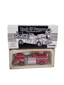 Corgi Mack CF Pumper Firetruck in Fourth of July Parade Decoration Die Cast Model Truck in Original