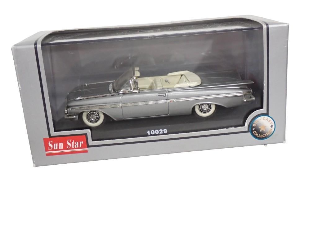 Sun Star 10029 Chevrolet Impala 1959 Die Cast Model Car in Original Box with Acrylic Display (1 of 6)