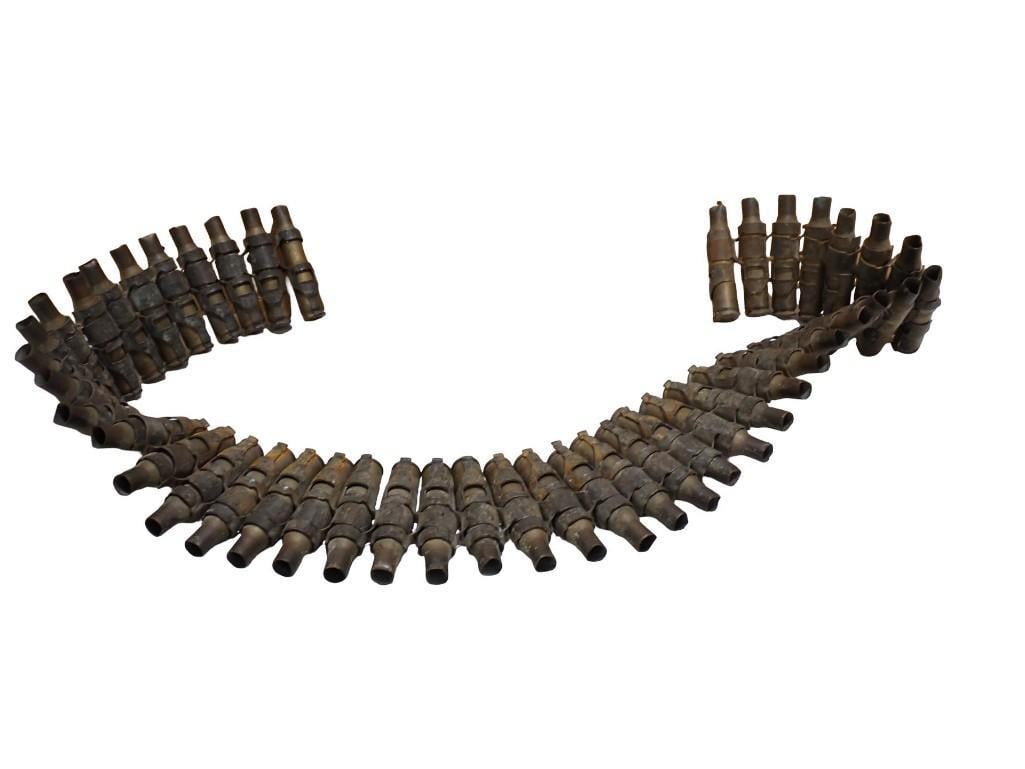 Vintage belt of Inert Ammunition: Vintage belt of Inert Ammunition All pictures are considered part of the description and should be examined carefully by bidders. Live Auctioneers is now offering Live Shipping through them. Thi