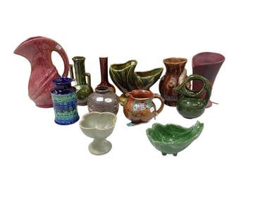 Large Lot of assorted Pottery including Van Briggle, Dryden, McCoy, Floraline, West German, etc