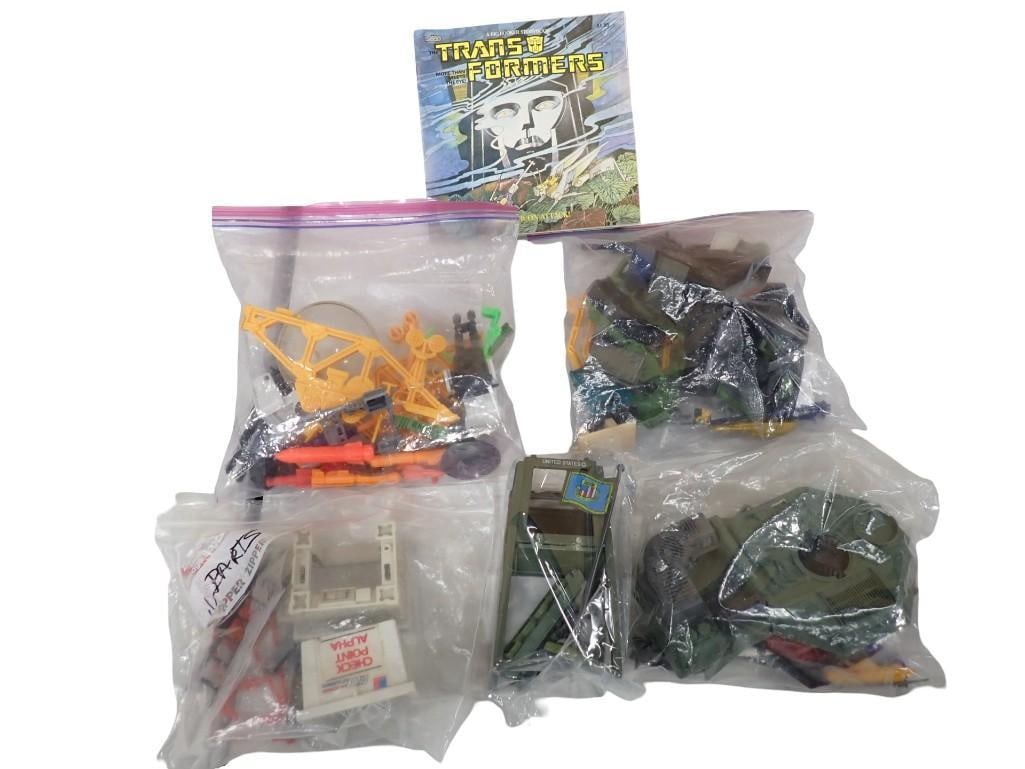 Toys Lot incl 1980s GI Joe Toys, Accessories, Transformers Book, Etc (1 of 12)