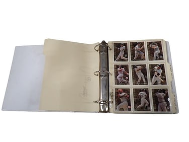 Binder with 1990s Baseball Cards