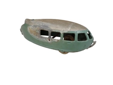 Vintage Dymaxion Car Cast Metal Model Futuristic Toy Vehicle