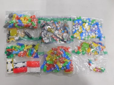 Toy Lot including Gumball Machine Toys, Small Cars, Party Favors, etc.