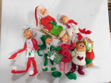 Lot of assorted Annalee Christmas dolls