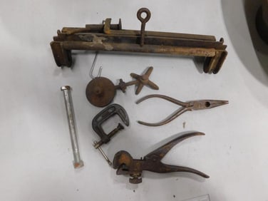 Antique Welch Chicago Scale / Balance, weights, Clamp, Scoop, Accessories, etc