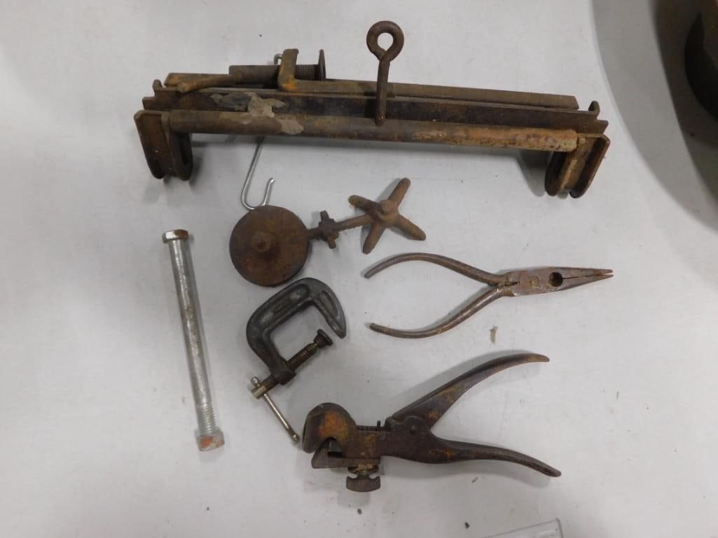 Antique Welch Chicago Scale / Balance, weights, Clamp, Scoop, Accessories, etc (1 of 6)