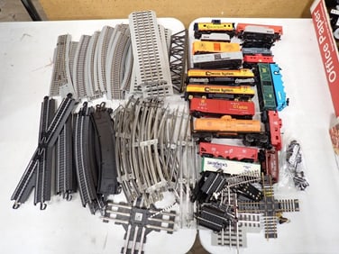 Large Lot of assorted Model Trains and Track including O Scale, HO Scale, Lionel, etc.