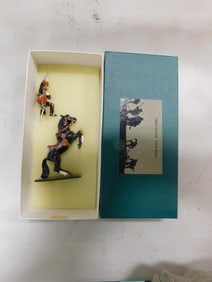 Frontline Figures Metal Toy Soldier P.A.O.6. 11th Hussars, Officer in Original Box