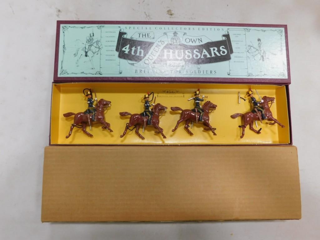 Britains Metal Toy Soldiers The Queen's Own 4th Hussars Special Collectors Edition in Original Box (1 of 6)