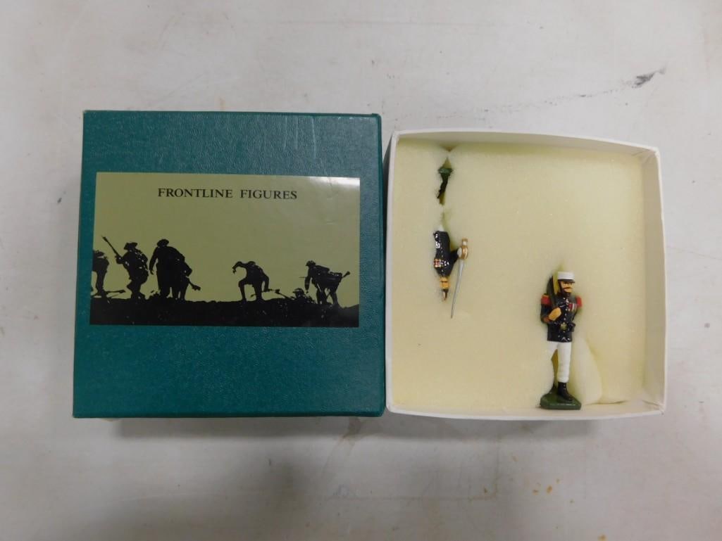 Frontline Figures Metal Toy Soldiers P.D.O.4. French Foreign Legion Officer and N.C.O. in Original B: Frontline Figures Metal Toy Soldiers P.D.O.4. French Foreign Legion Officer and N.C.O. in Original Box All pictures are considered part of the description and should be examined carefully by bidders.