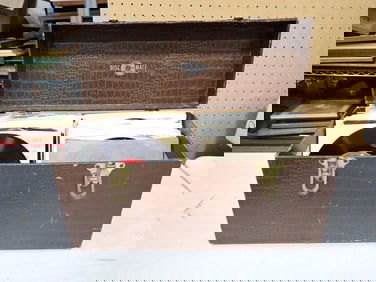 Case full of Vinyl 45 RPM Records including The Yardbirds, Merle Haggard, Hank Williams, Bobby Fulle