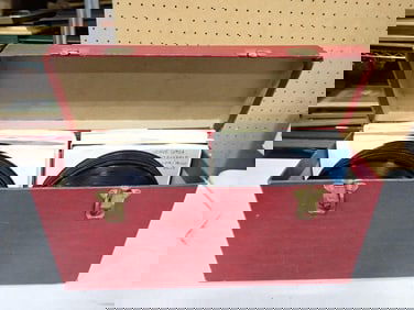 Case full of Vinyl 45 RPM Records including The Turtles, Jeff Beck, The Who, Dave Clark, McCoys, etc