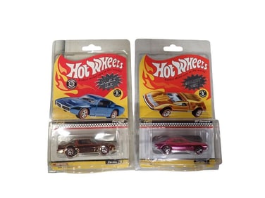 2 Hot Wheels Neo Classics Redline Reproductions New in Package 40th Anniversary incl Hot Bird and '6