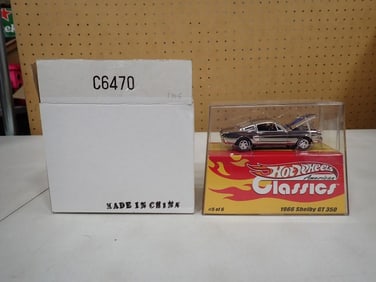 Hot Wheels Classics 1966 Shelby GT 350 Die Cast Car in Original Package with Acrylic Display