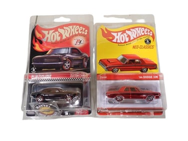 Hot Wheels Neo Classics '64 Dodge 330 and Hot Wheels Red Line Club RLC Custom Camaro