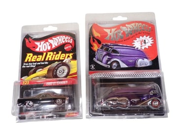 Hot Wheels Real Riders 1980 El Camino and Hot Wheels Red Line Club RLC Rocket Oil Vehicle