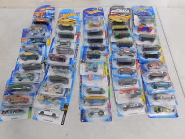 Lot of Approximately 50 New in Package Hot Wheels Cars