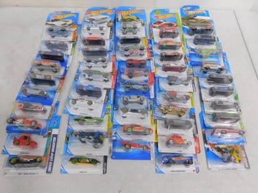 Lot of Approximately 50 New in Package Hot Wheels Cars