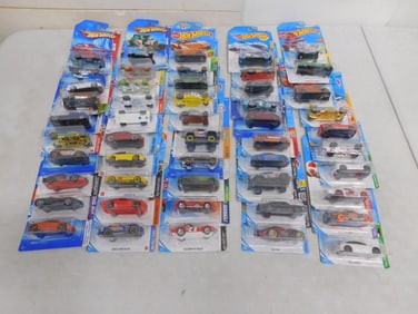 Lot of Approximately 50 New in Package Hot Wheels Cars