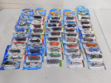 Lot of Approximately 50 New in Package Hot Wheels Cars