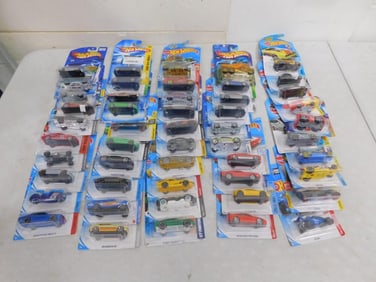 Lot of Approximately 50 New in Package Hot Wheels Cars