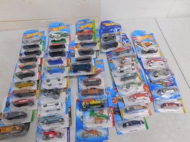 Lot of Approximately 45 New in Package Hot Wheels Cars All pictures are considered part of the desc