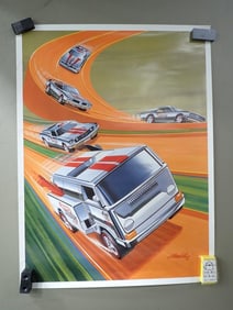 Hot Wheels Red Line Club 2006 Poster 24"x18"