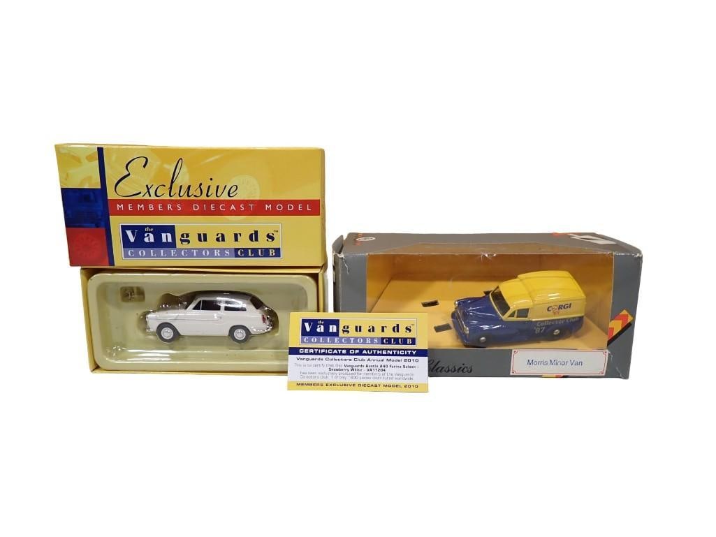 Corgi Classics Morris Minor Van and Vanguards Collectors Club Di-Cast Austin A40 Farina Saloon (1 of 6)