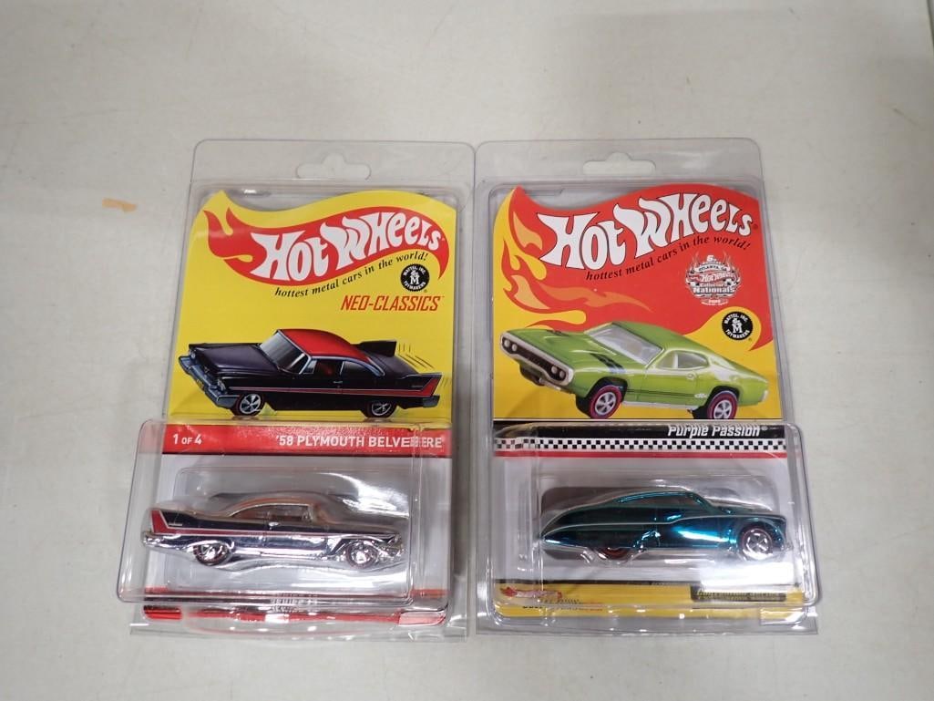 Hot Wheels Neo Classics '58 Plymouth Belvedere and Hot Wheels Collector's Nationals Purple Passion (1 of 7)