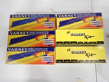 6 Vintage Varney Model Railway Train Kits Appear Incomplete