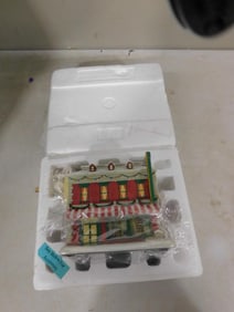 Hawthorne Village "Hook & Ladder Hardware Store" Ceramic Christmas Display