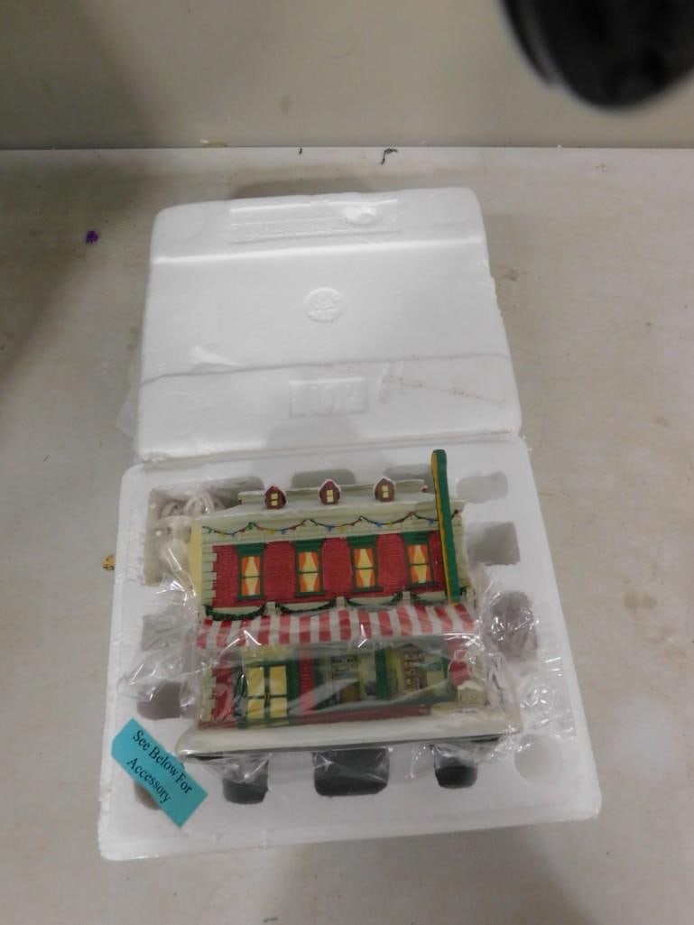 Hawthorne Village "Hook & Ladder Hardware Store" Ceramic Christmas Display (1 of 7)