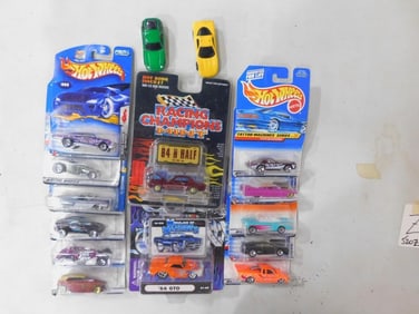 Toy Car Lot including Mattel Hot Wheels, Muscle Machines, Racing Champions Mint, etc