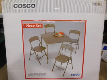 5 Piece Cosco Folding Table and Chairs Set - new in Box