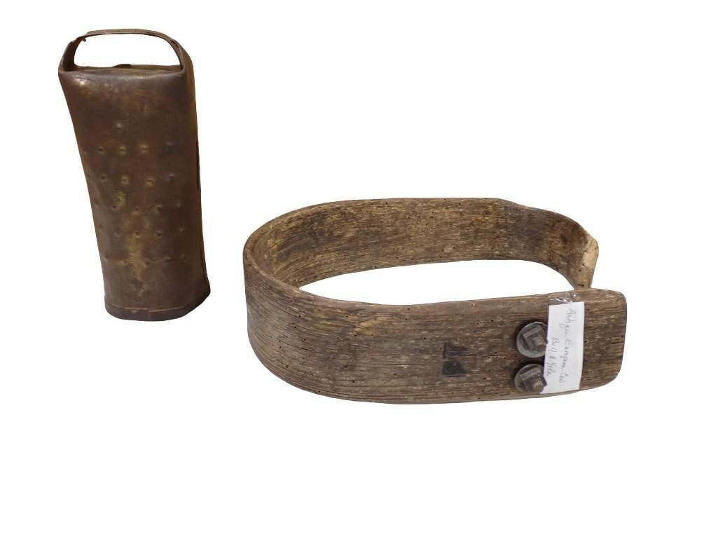 Antique Cow Bell with Wood Yoke (1 of 5)