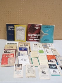 Lot of Ephemera incl Military Map of the United States, Booklets, Health Hints, Waffles Made the Gri