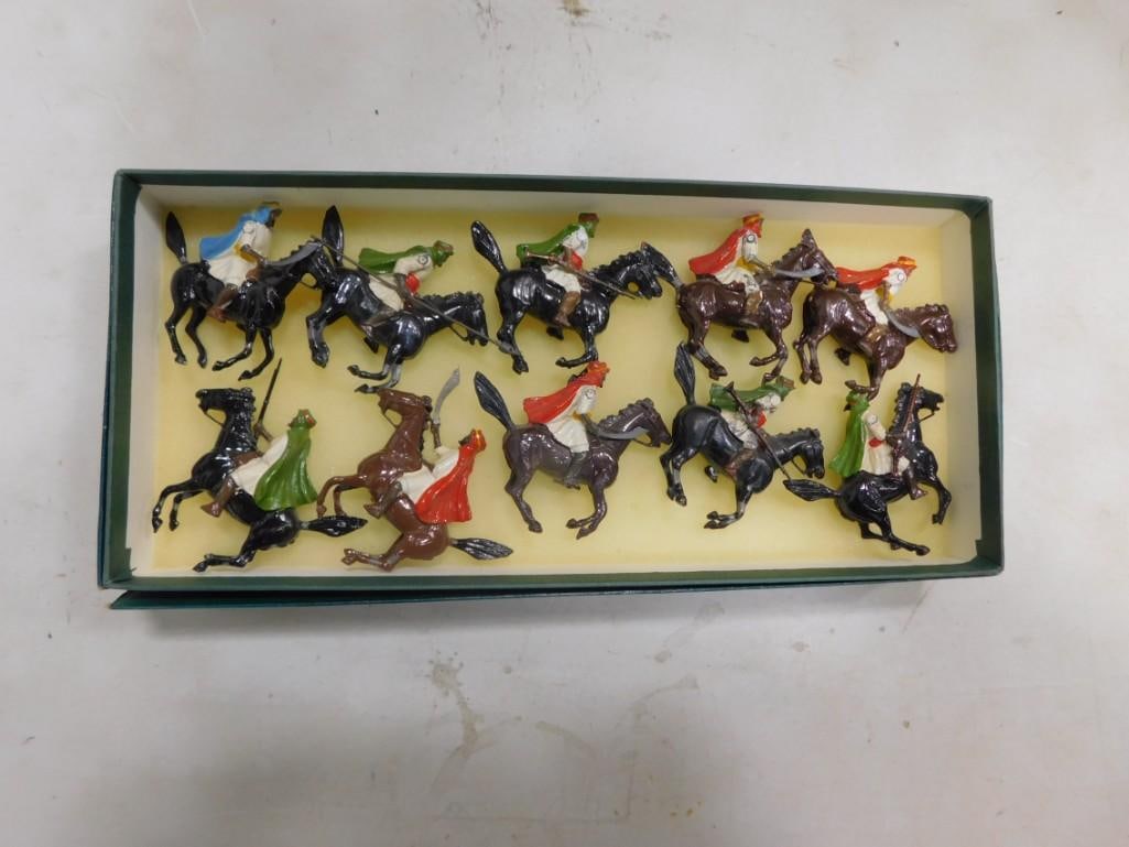 Britains "Arabs of the Desert" Horse mounted Metal toy soldiers: Britains "Arabs of the Desert" Horse mounted Metal toy soldiers All pictures are considered part of the description and should be examined carefully by bidders. Live Auctioneers is now offeri